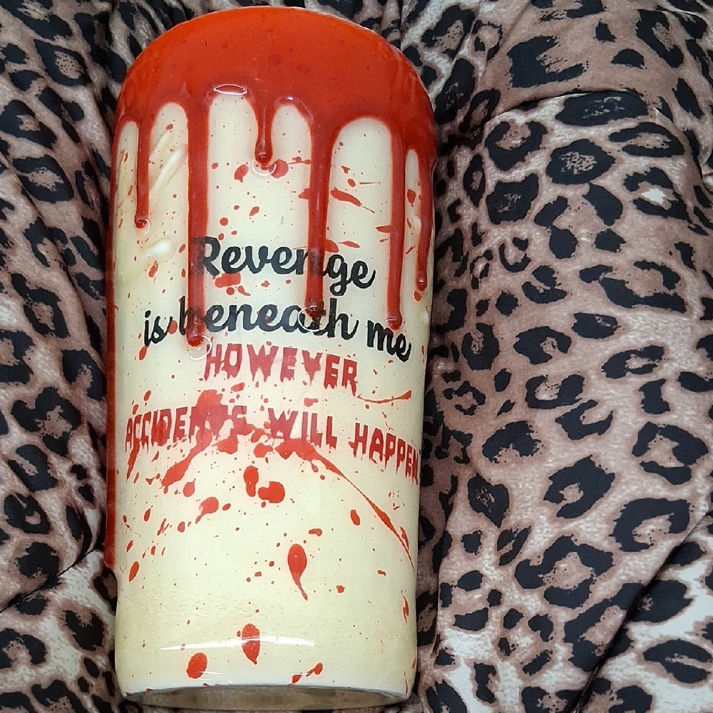 Stylish Red and Cream Tumbler